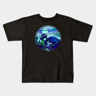 Midnight Samurai (vintage look) Kids T-Shirt